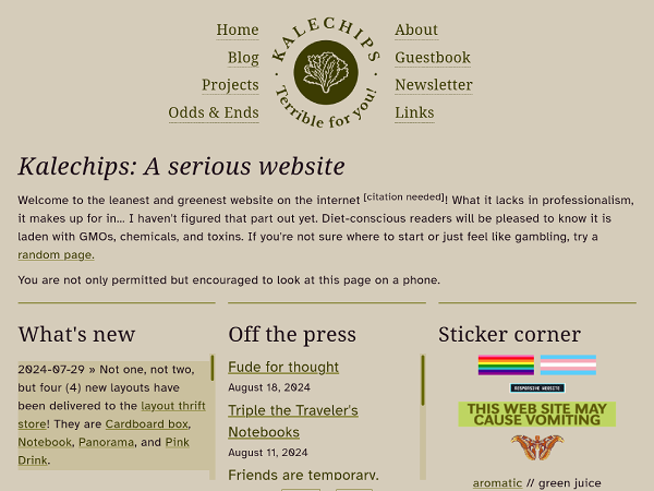 Screenshot of Kalechips v4